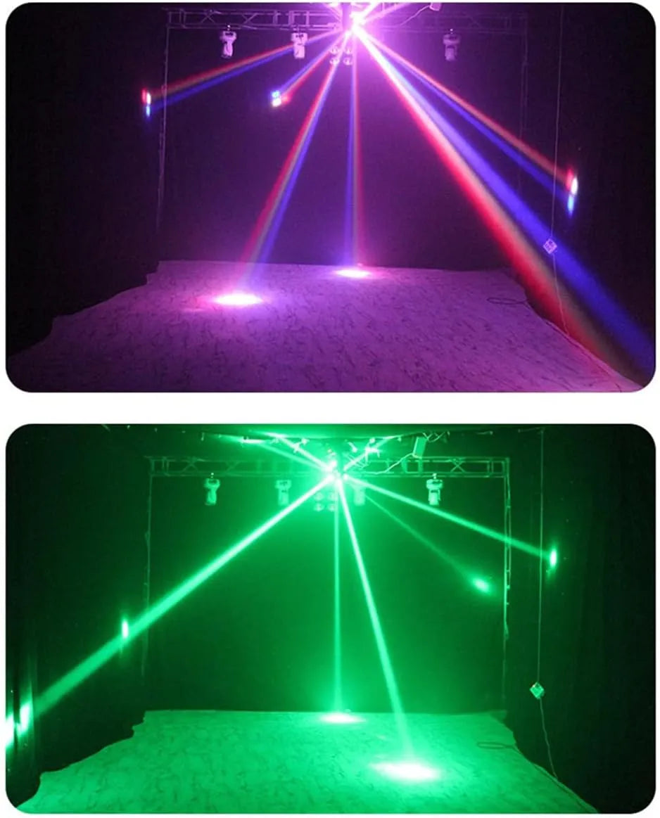 12 RGBW LED Moving Head Football Light – Unlimited Rotation Beam Stage Lighting for DJ