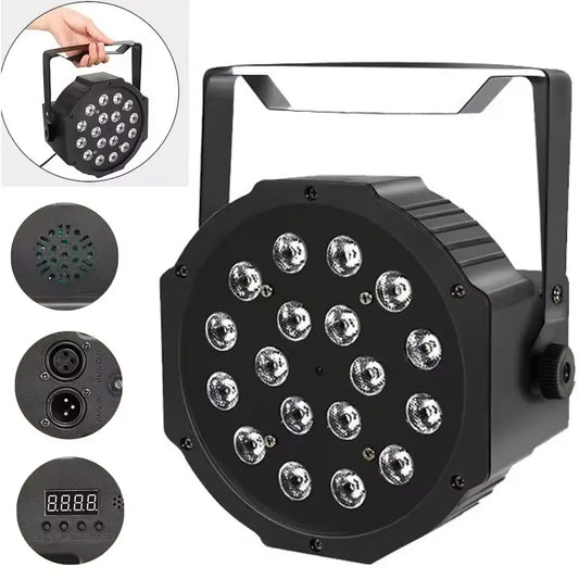 Black LED light fixture with multiple connectors on a white background