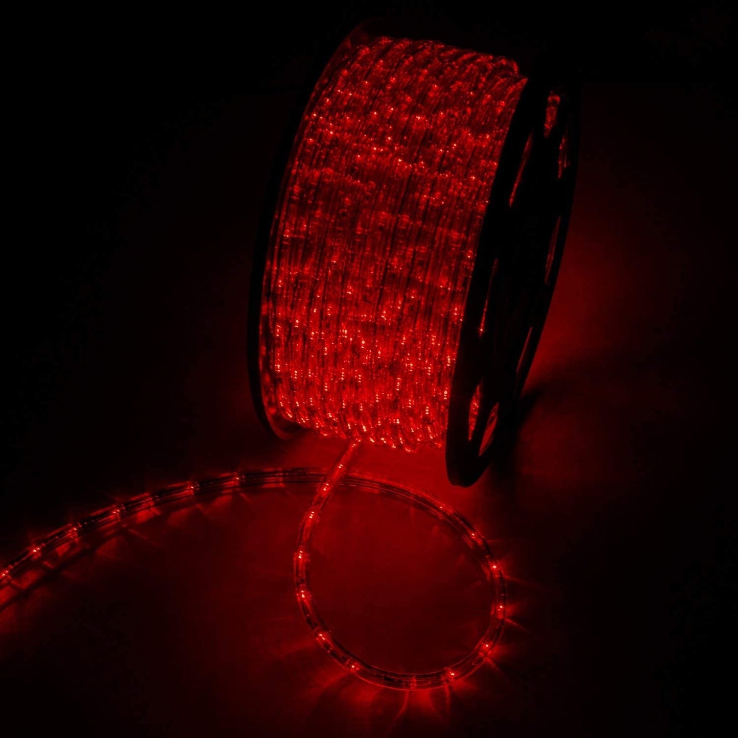 LED Strip Light 100M – 220V Red Flexible Waterproof Rope Light with Adaptor