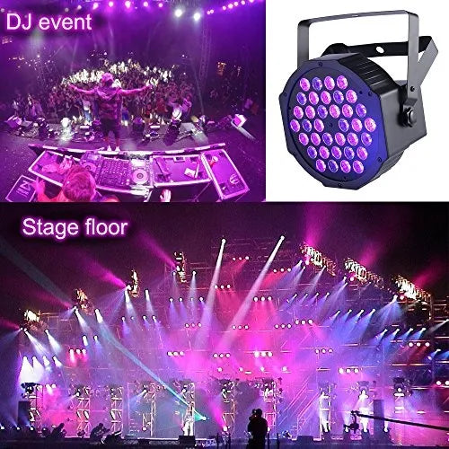 54 RGBW LED PAR Light β DMX DJ Party Stage Lighting with Remote Control & Sound Activation