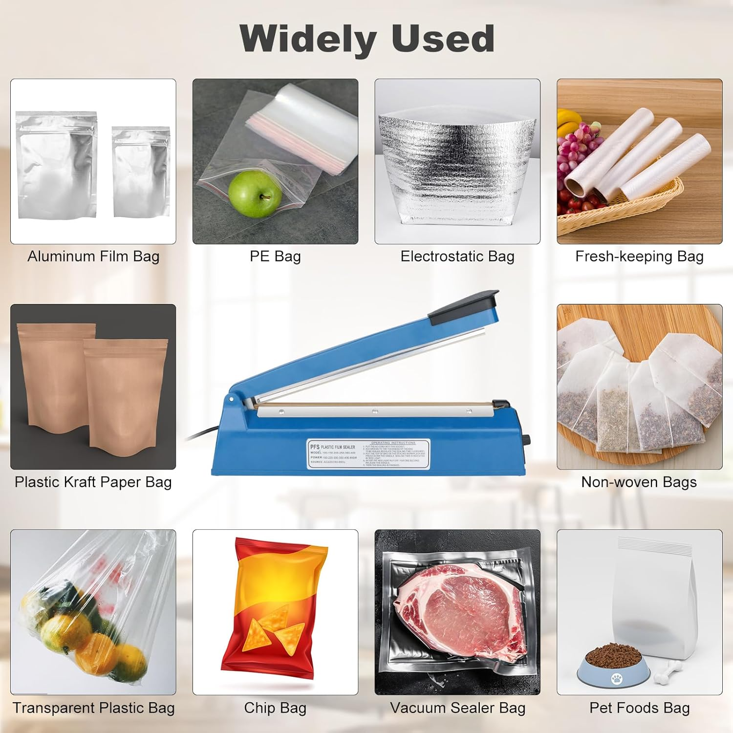 300mm Electric Impulse heat Sealer – Professional Heat Sealer for Plastic, PP & PE Bags
