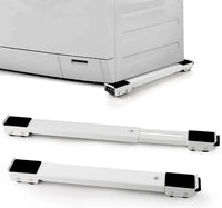 AO-50172 Heavy Duty Appliance Rollers - Adjustable & Expandable Washing Machine Base - Steel Furniture Mover with Locking Brakes - Universal Mobile Roller Trolley for Fridge, Washer, & Dryer