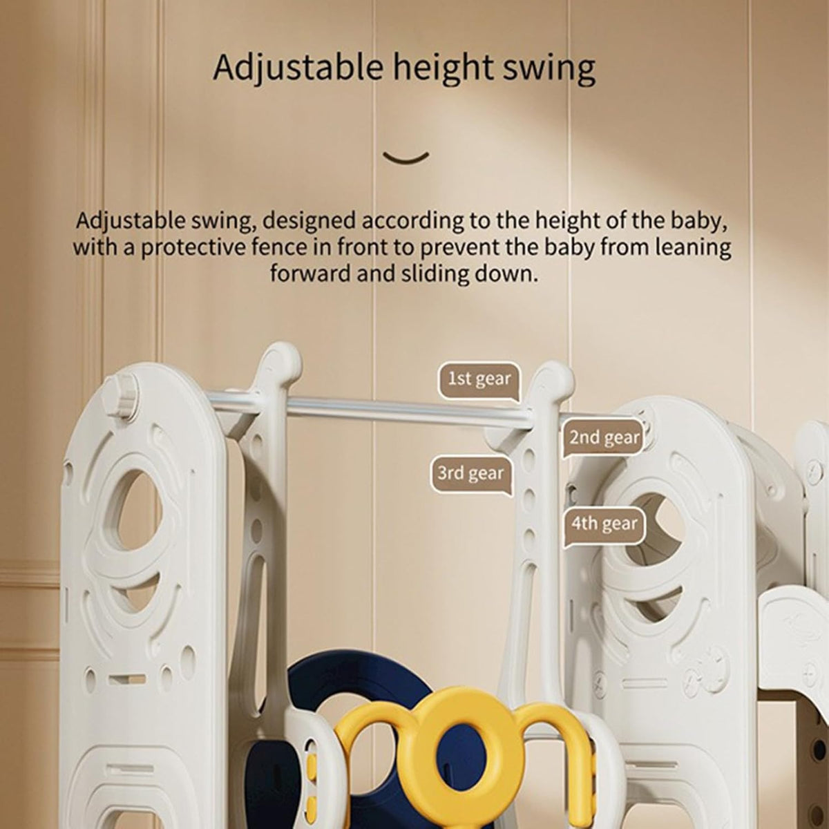 Toddler Slide and Swing Set – 4 in 1 Indoor and Outdoor Playground for Kids