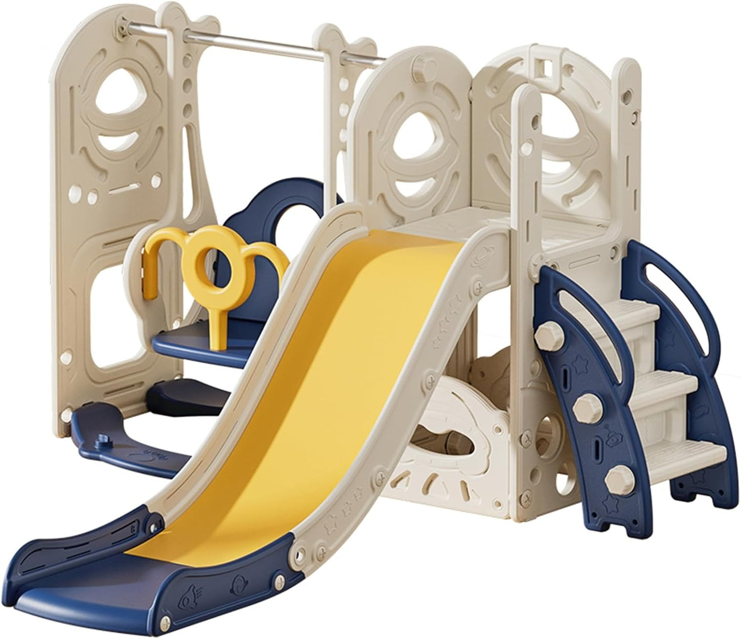 Toddler Slide and Swing Set – 4 in 1 Indoor and Outdoor Playground for Kids