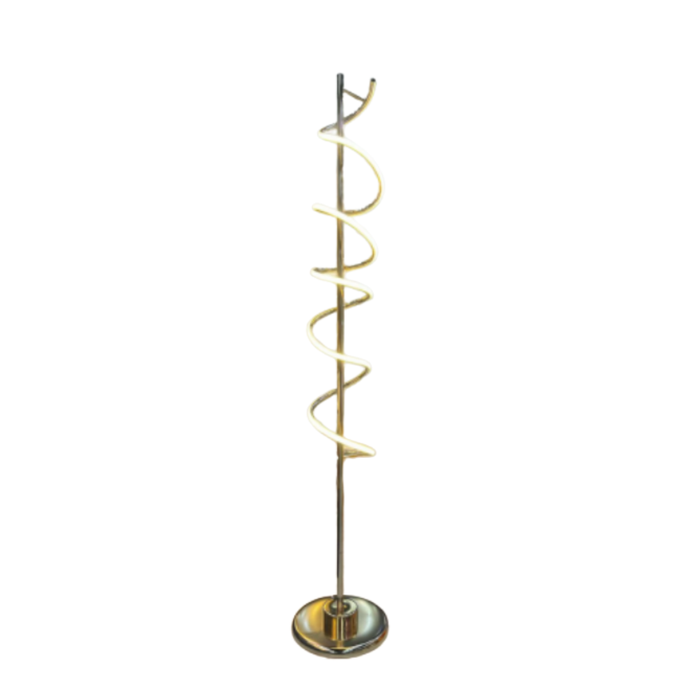 LED Spiral Floor Lamp – Modern Dimmable Standing Lamp with Timer for Living Room, Bedroom & Office