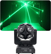 12 RGBW LED Moving Head Football Light – Unlimited Rotation Beam Stage Lighting for DJ