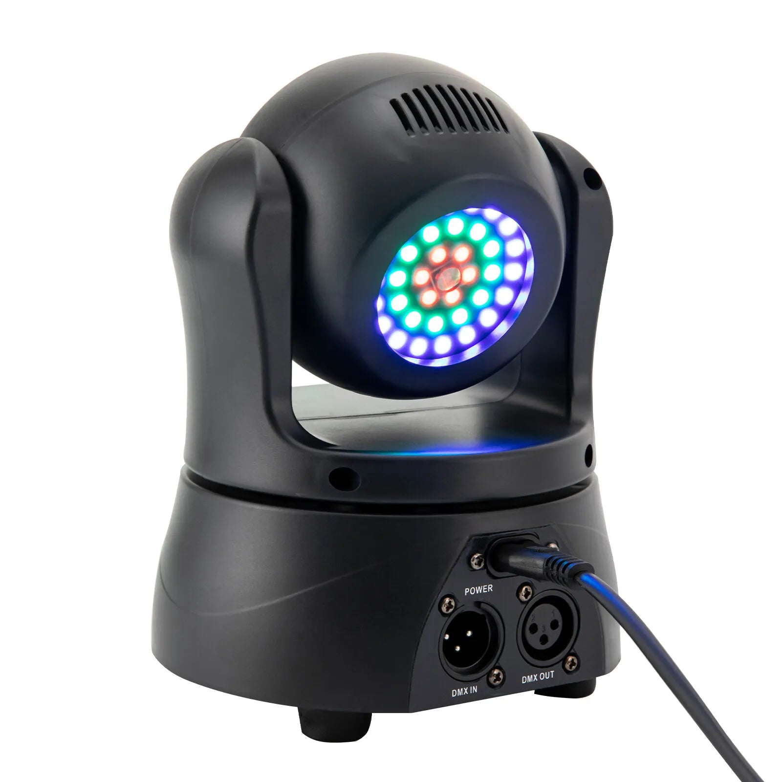 30W RGBW 3-in-1 Moving Head Light – DMX512 Beam, Wash & Strobe Stage Lighting for DJ, Party & Disco