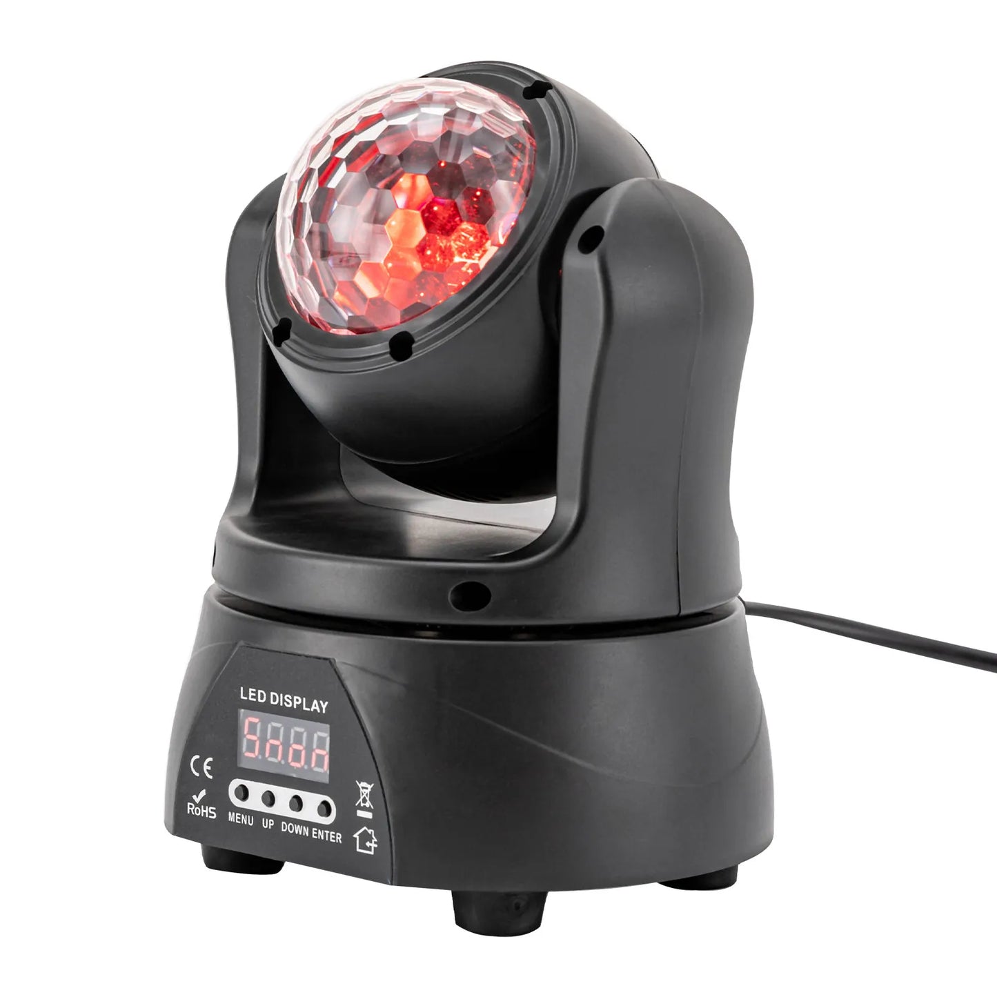 30W RGBW 3-in-1 Moving Head Light – DMX512 Beam, Wash & Strobe Stage Lighting for DJ, Party & Disco