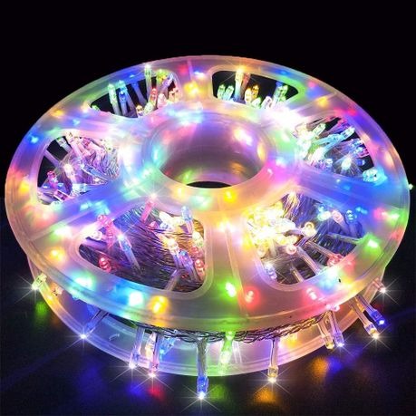 50M LED Christmas Decorative String Lights – Rainbow Multicolor Fairy Lights