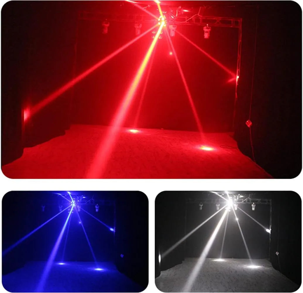 12 RGBW LED Moving Head Football Light – Unlimited Rotation Beam Stage Lighting for DJ