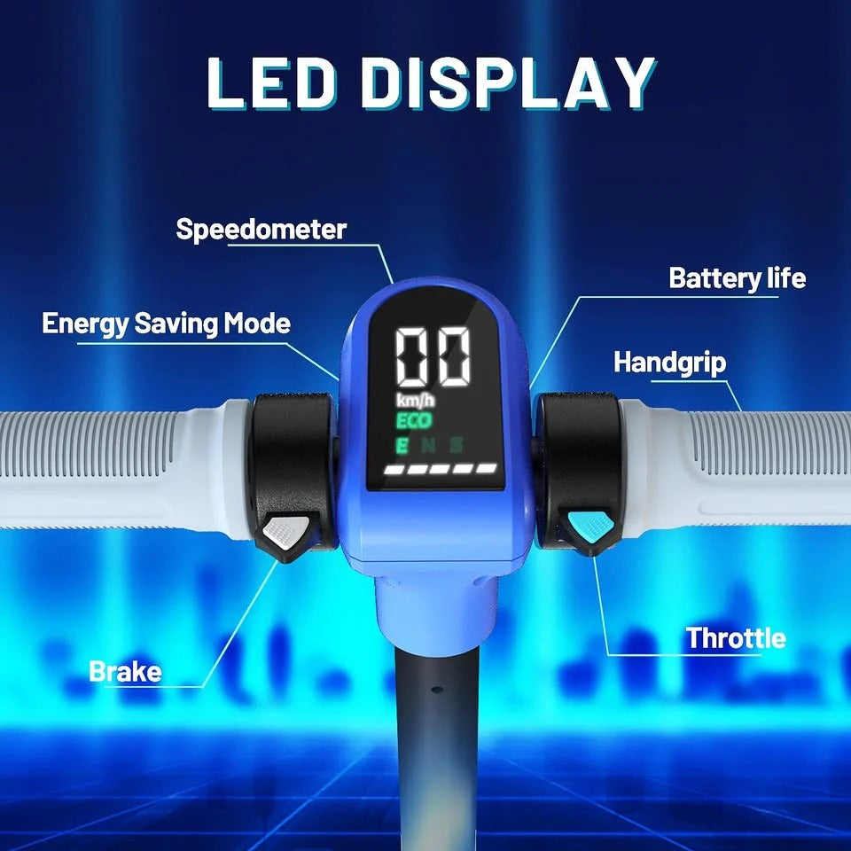 14Km/h Kids Electric Bluetooth Scooter with LED Lights & Adjustable Handlebar