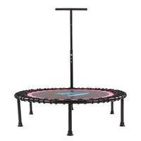Foldable Mini Fitness Trampoline with Adjustable Handle – Home & Outdoor Exercise Rebounder
