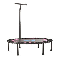 Foldable Mini Fitness Trampoline with Adjustable Handle – Home & Outdoor Exercise Rebounder