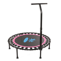 Foldable Mini Fitness Trampoline with Adjustable Handle – Home & Outdoor Exercise Rebounder