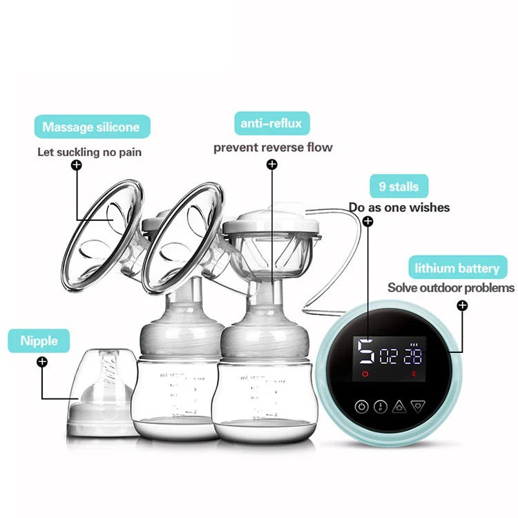 Smart Electric Dual Breast Pump – Portable, Comfortable, and BPA-Free