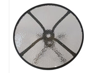 Tempered Glass Top Graphite Table