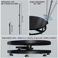 Transfigure 360 Spinning Selfie Magic Photo Platform and Tripod with Back Up 68CM long