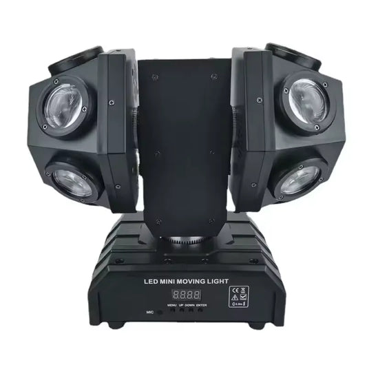 LED12 Double Head Moving Beam Light – Rotating RGB Laser DJ Stage Lighting for Parties, Weddings & Clubs