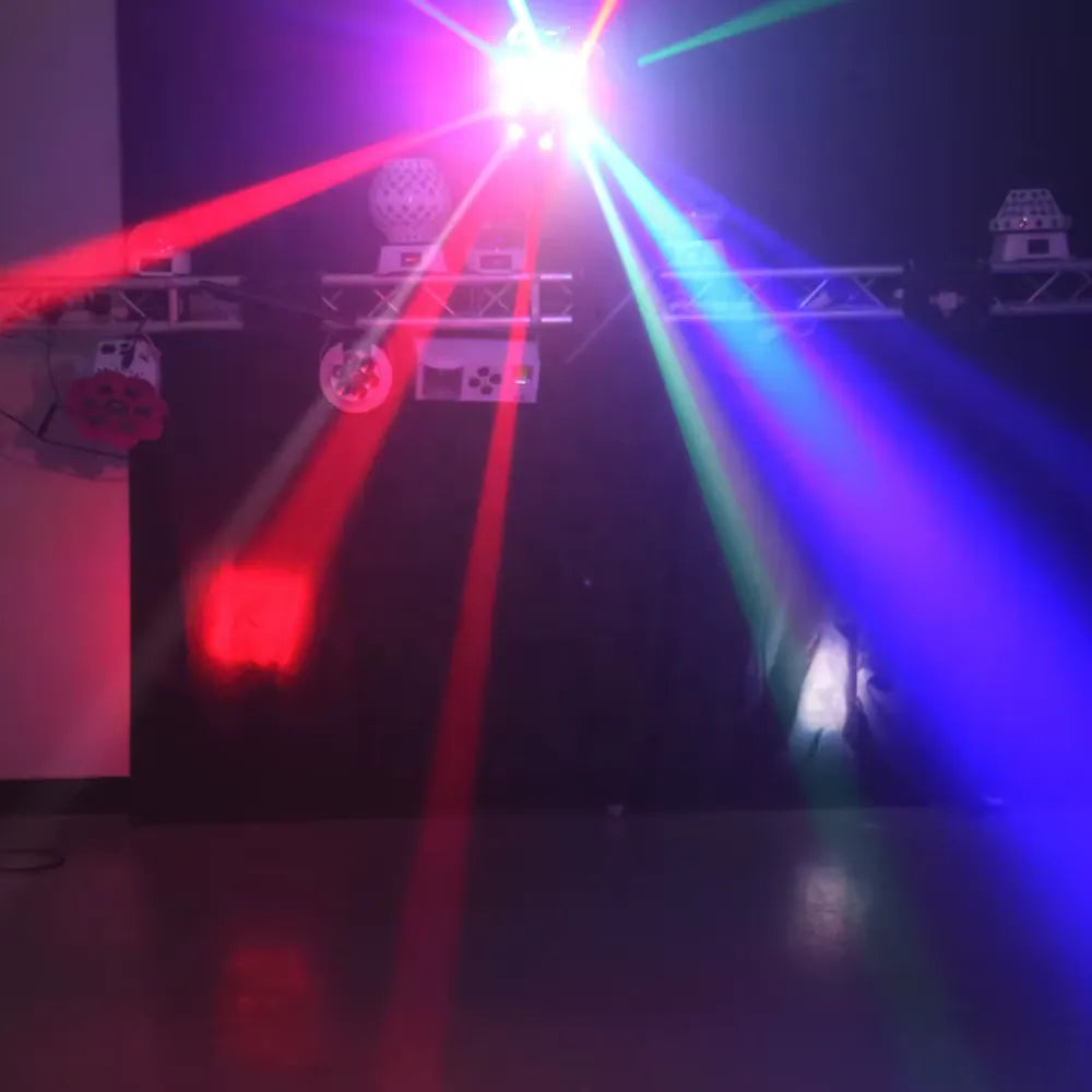 16×3W Mini RGBW Moving Head Stage Light – 3-in-1 Beam, Wash & Strobe