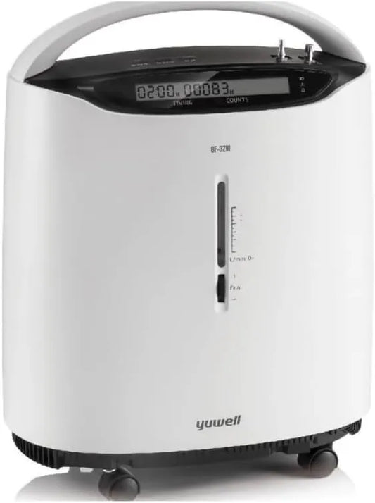Transfigure 8F-3ZW Portable Oxygen Concentrator Machine (93% Concentration At 3L/Min), White