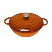 26cm Enameled Cast Iron Casserole Dish with Lid – 5.2L Large Dutch Oven Pot | Non-Stick Enamel Coating for Slow Cooking, Roasting & Braising