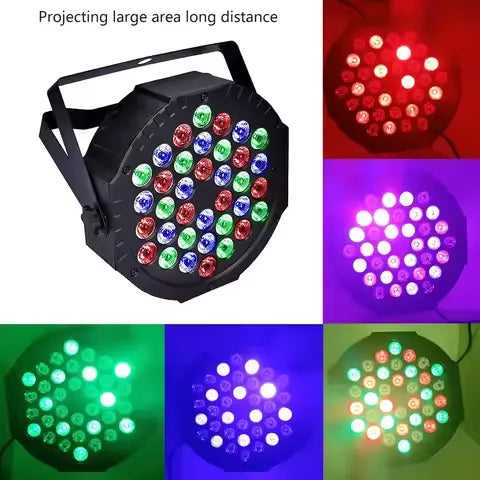 36 LED DJ Disco Light with Music Sync & Adjustable Stand