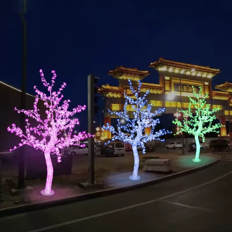 Cherry Blossom Tree LED Lights – 1.2M 480/576 LED Christmas Light Tree for Indoor & Outdoor Décor-Blue