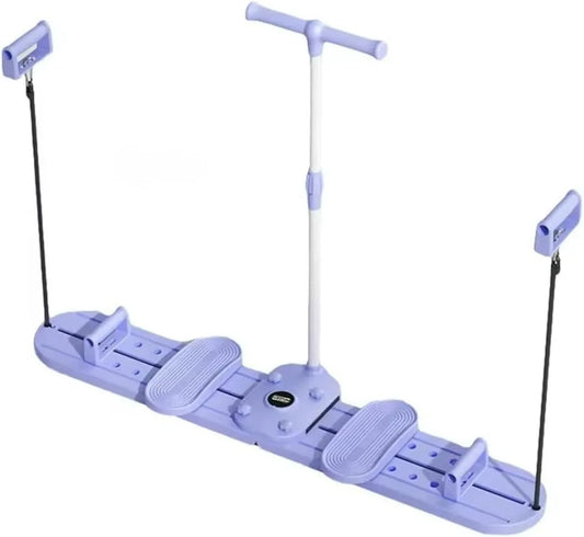 3-in-1 Multi-Functional Fitness Trainer, Leg Skiing Machine with Push-Up Board and Pelvic Floor Aid, Lavender Purple