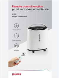 Transfigure 8F-3ZW Portable Oxygen Concentrator Machine (93% Concentration At 3L/Min), White
