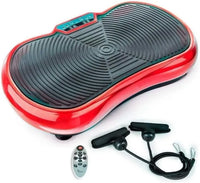 Vibration Plate Exercise Machine – 300kg Capacity, Remote Control & Resistance Bands - Dual-Color Variants (Red / Black)