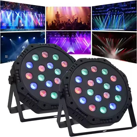 LED Par Lights – RGB Stage Lights with Sound Activation, Remote & DMX Control for DJ, Party & Event Lighting