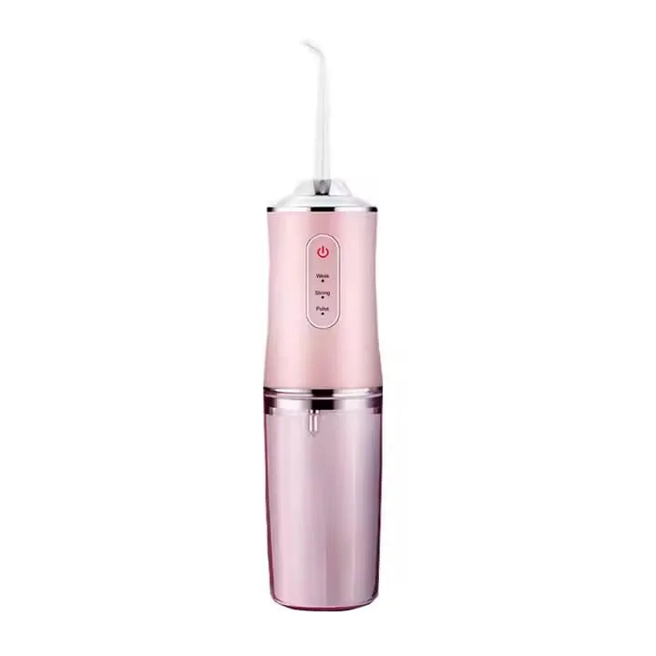 Cordless Portable Oral Irrigator Hydro Flosser (Pink)