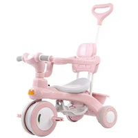 Kids Stroller Tricycle with Arm Support, Music and Lights – Safe 3-Wheel Baby Ride