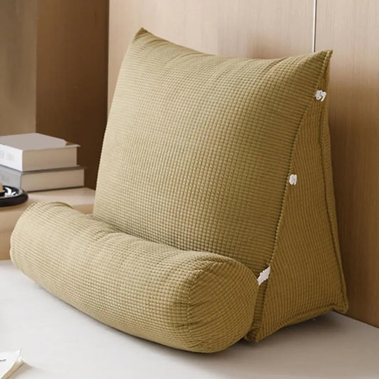 Ergonomic Wedge Pillow with Removable Roll Cushion - Khaki