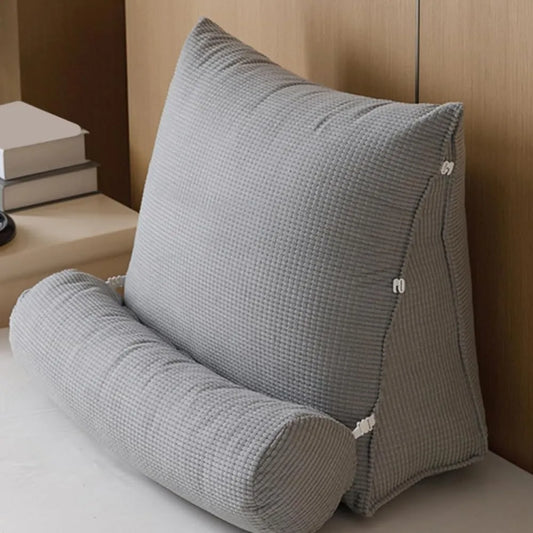 Ergonomic Wedge Pillow with Removable Roll Cushion - Green (Grey)