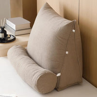 Ergonomic Wedge Pillow with Removable Roll Cushion - Braun