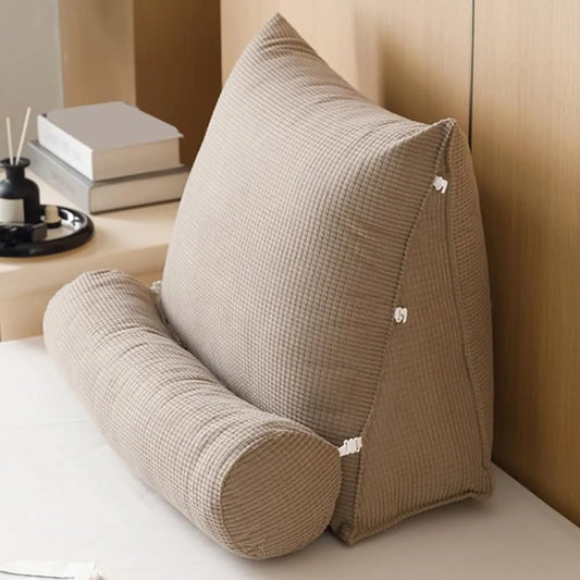 Ergonomic Wedge Pillow with Removable Roll Cushion - Braun