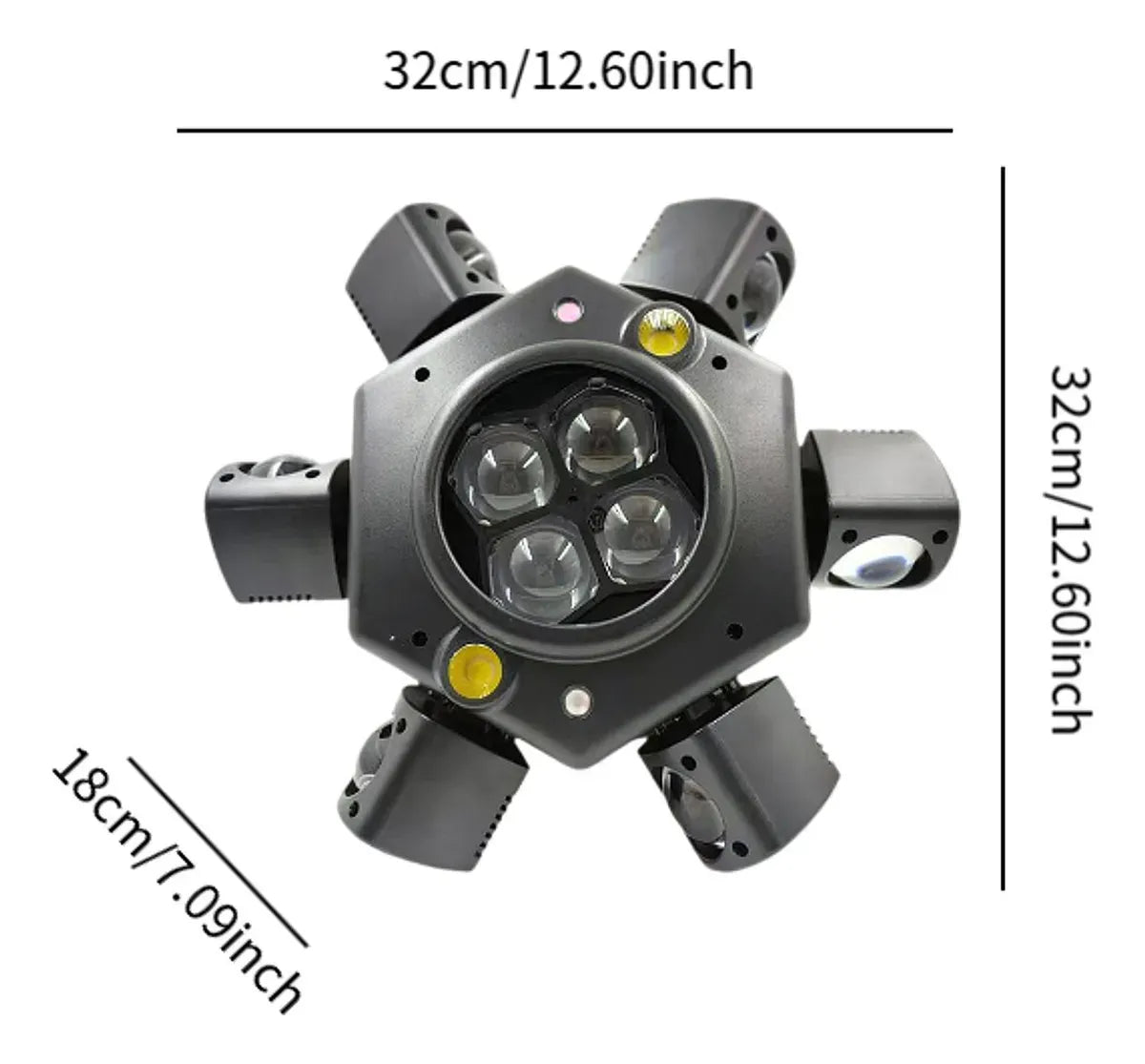 150W Moving Head DJ Light – LED Strobe Stage Lighting for KTV, Wedding, Party & Club