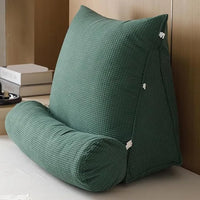 Ergonomic Wedge Pillow with Removable Roll Cushion - Green (Dark Green)