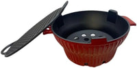 26cm Cast Iron Enamel Carbon Furnace – Portable Charcoal Grill & Tabletop Braai | Heavy-Duty Outdoor Cooking Furnace for Camping, Picnics & Load Shedding