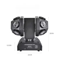 LED12 Double Head Moving Beam Light – Rotating RGB Laser DJ Stage Lighting for Parties, Weddings & Clubs