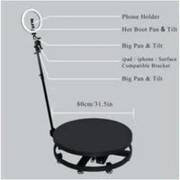 Transfigure 360 Spinning Selfie Magic Photo Platform and Tripod with Back Up Battery (100CM)