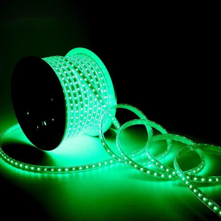 LED Strip Light 100M – 220V Green Flexible Waterproof Rope Light