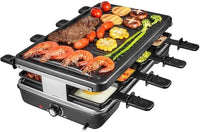 1500W Ackiliss Cheese Grill Machine – Multi-Tray Electric Raclette Grill with Adjustable Temperature