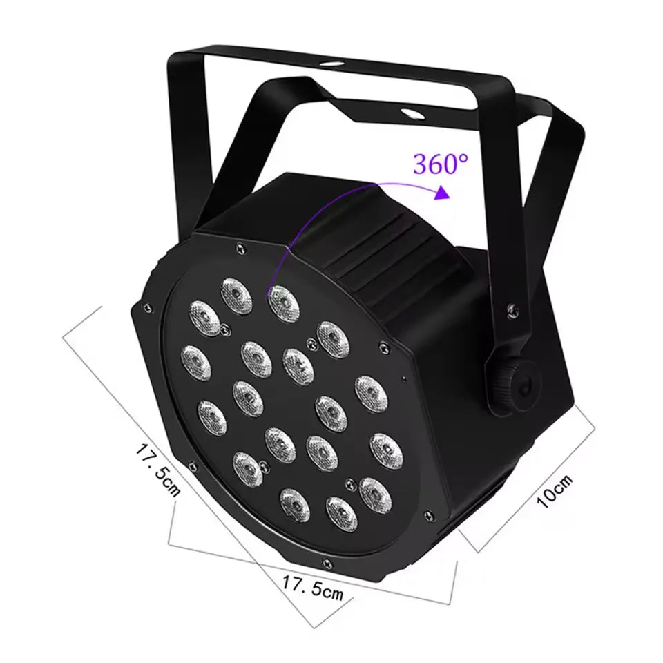 LED Par Lights – RGB Stage Lights with Sound Activation, Remote & DMX Control for DJ, Party & Event Lighting