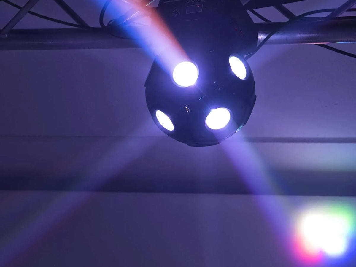 DMX LED DJ Ball Effect Light – MFX-7 Moving Head RGBW Stage Lighting with Infinity Rotation