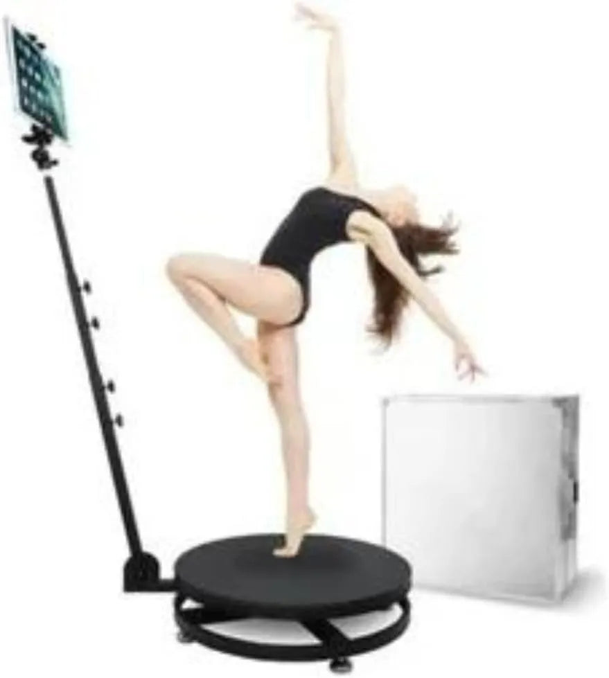 Transfigure 360 Spinning Selfie Magic Photo Platform and Tripod with Back Up Battery (100CM)