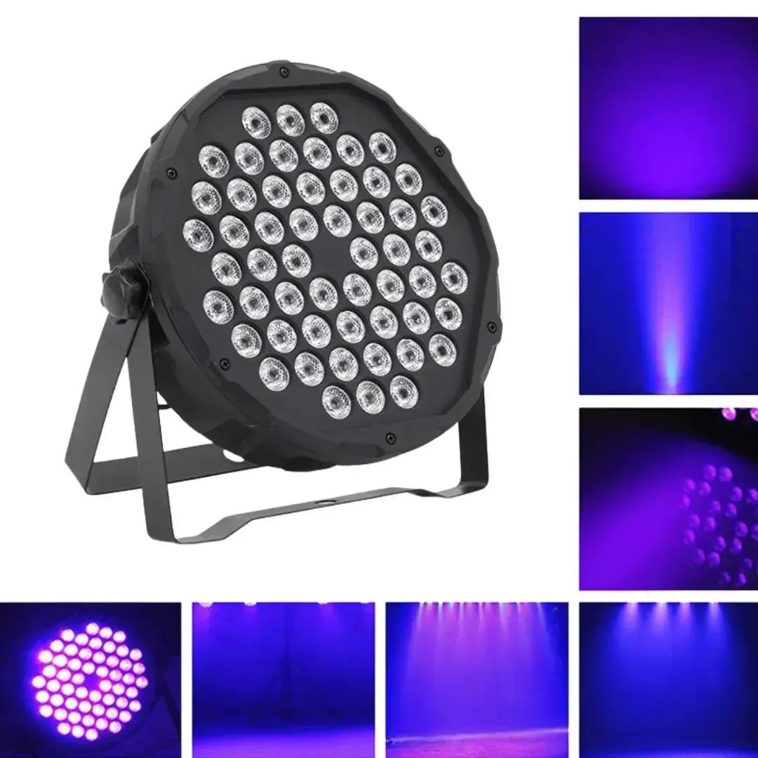 54 RGBW LED PAR Light – DMX DJ Party Stage Lighting with Remote Control & Sound Activation