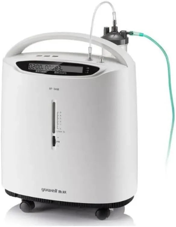 Transfigure 8F-3ZW Portable Oxygen Concentrator Machine (93% Concentration At 3L/Min), White