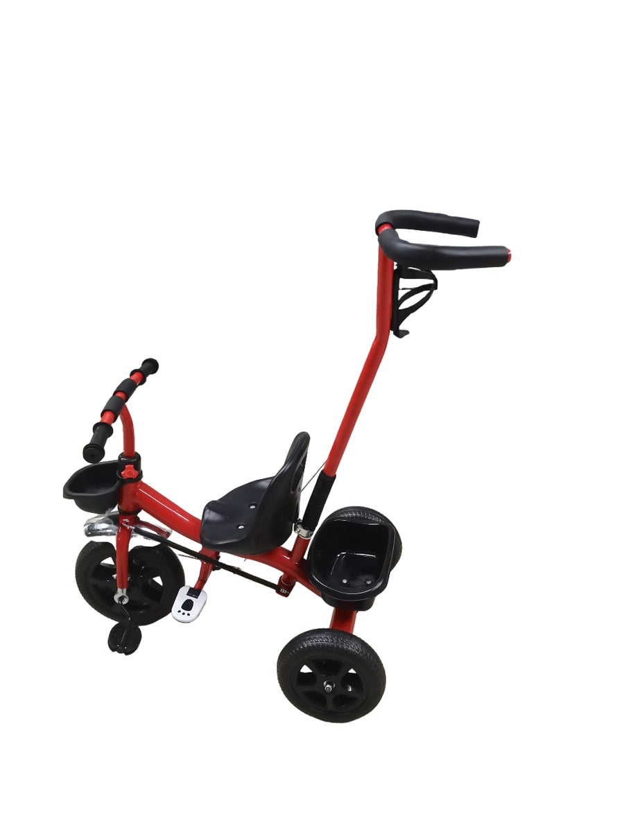 Kids Tricycle with Detachable Parent Handle – 2-in-1 Push and Ride Trike